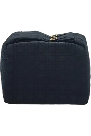 Dior Pre-owned, Kobieta, Czarny, ONE SIZE, Używana Czarna Torebka Dior z Kanwy