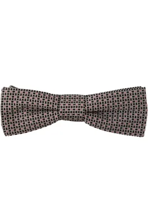 Dolce & Gabbana Akcesoria, Mężczyzna, Czarny, ONE SIZE, Czarna Jedwabna Muszka z Regulowanym Paskiem na Szyję