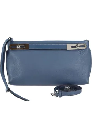 Loewe Pre-owned, unisex, Niebieski, ONE SIZE, Pre-owned Skórzane torebki