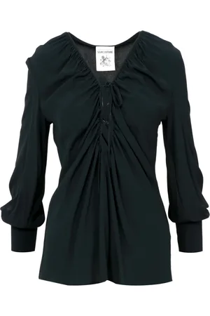 SEMICOUTURE Bluzki, Kobieta, Czarny, XS, Blouses