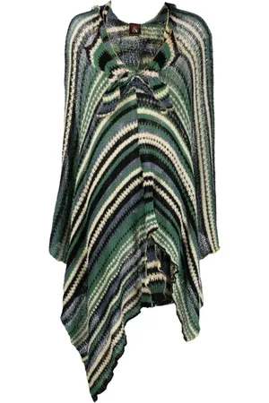 Vitelli Kurtki, Mężczyzna, Zielony, ONE SIZE, Wełna, Capes