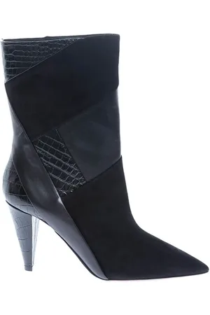 Aquazzura Buty, Kobieta, Czarny, 39 EU, Botki Calder z Punktowym Nosem 85
