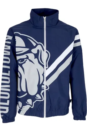 Mitchell & Ness Bluzy, Mężczyzna, Niebieski, L, Bluza z zamkiem