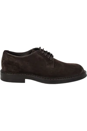 HENDERSON BARACCO Buty, Mężczyzna, brązowy, 43 1/2 EU, Zamsz, Zamszowy but na sznurówki