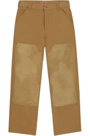Dickies Spodnie, Mężczyzna, brązowy, W33, Stylowe G441 Acorn Lucas Woskowane Spodnie z Podwójnym Kolanem