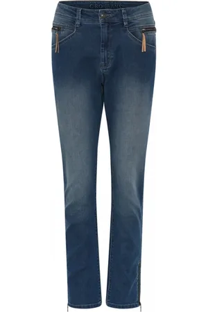 C.ro Spodnie, Kobieta, Niebieski, S, Denim, Wąskie spodnie