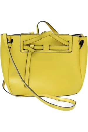 Loewe Pre-owned, Kobieta, Żółty, ONE SIZE, Pre-owned skórzane torby na ramię