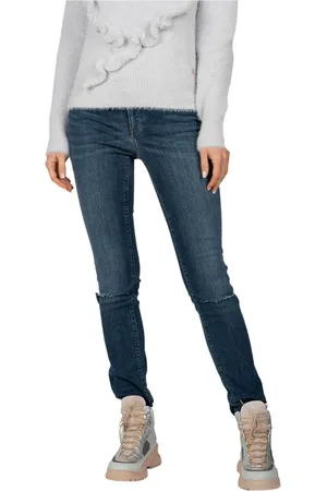 Trussardi Jeansy, Kobieta, Niebieski, W27, Denim, Slim jeans