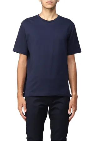 Paolo Pecora Koszulki, Mężczyzna, Niebieski, M, T-shirty
