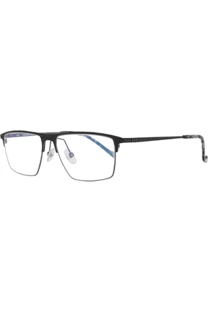 Hackett Akcesoria, Mężczyzna, Czarny, ONE SIZE, Czarne Męskie Okulary Optyczne z Filtrem Niebieskim