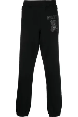 Moschino Spodnie, Mężczyzna, Czarny, XL, Czarne spodnie