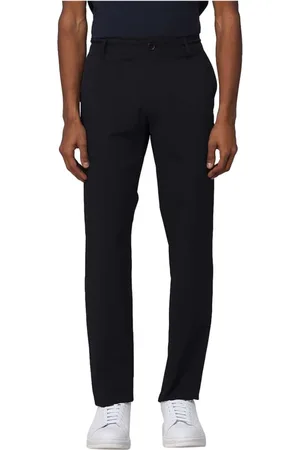 Armani Exchange Spodnie, Mężczyzna, Niebieski, W31, Spodnie Slim Fit z Logo i Zamek Błyskawiczny