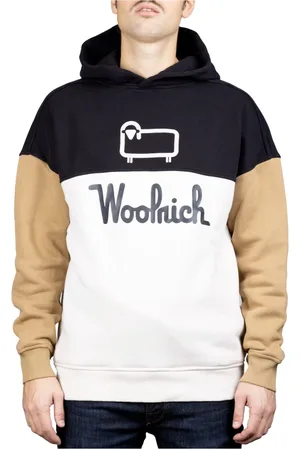 Woolrich Bluzy, Mężczyzna, Wielobarwność, S, Bawełna, Bluza z kapturem