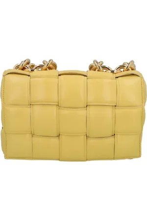Bottega Veneta Pre-owned, Kobieta, Żółty, ONE SIZE, Pre-owned skórzane torby na ramię