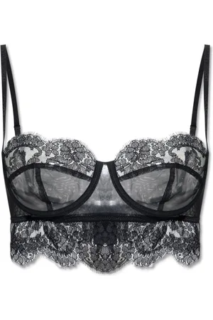 Dolce & Gabbana Bielizna, Kobieta, Czarny, L, Koronkowy biustonosz