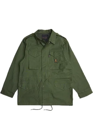 Deus Ex Machina Kurtki, Mężczyzna, Zielony, L, Kurtka M-65 Cordura - Oliwkowa