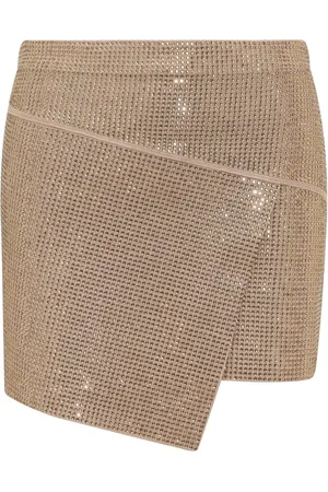 ANDREA ADAMO Spódnice, Kobieta, Beżowy, M, Short Skirts
