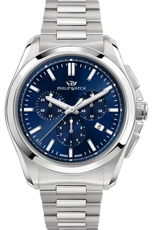 Philip Watch Akcesoria, Mężczyzna, Niebieski, ONE SIZE, Zegarek