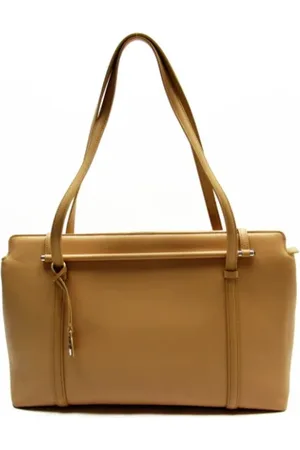 Cartier Pre-owned, Kobieta, Beżowy, ONE SIZE, Skóra, Pre-owned skórzane torby na ramię