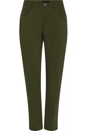 C.ro Spodnie, Kobieta, Zielony, 4XL, Leather Trousers
