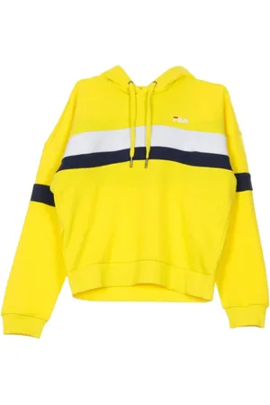 Fila Bluzy, Kobieta, Żółty, L, bluza z kapturem