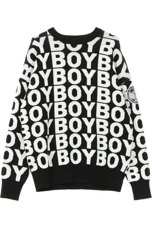 Boy London Bluzy, Mężczyzna, Czarny, M, Sweter