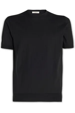 Paolo Pecora Koszulki, Mężczyzna, Czarny, S, T-Shirts