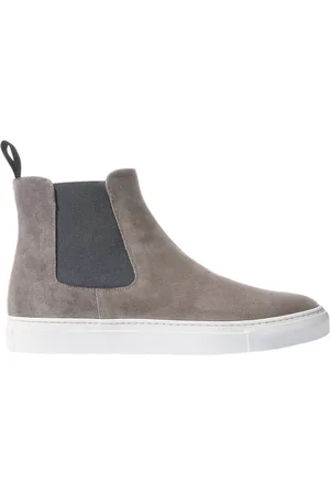 Scarosso Buty, Mężczyzna, Szary, 46 EU, Zamsz, Tommaso Szare Zamszowe Sneakersy na Platformie