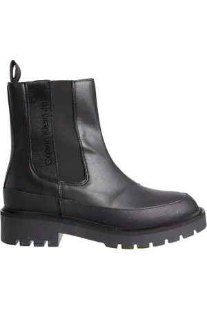 Calvin Klein Buty, Kobieta, Czarny, 40 EU, Czarne Buty Combat Chelsea