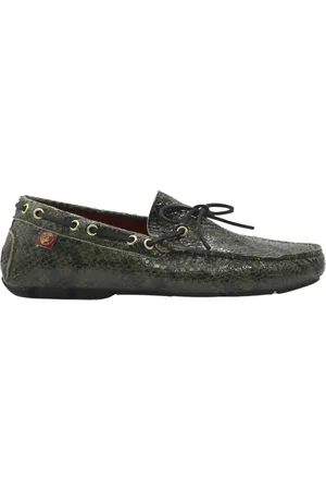 Giuliano Galiano Buty, Mężczyzna, Zielony, 41 EU, Mokasyny