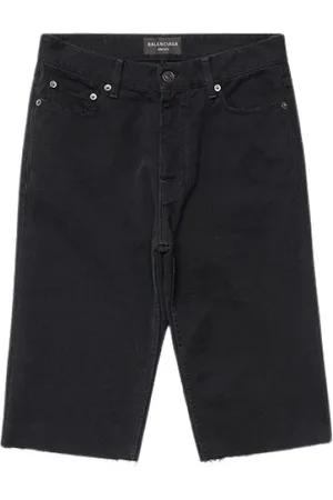 Balenciaga Szorty, Mężczyzna, Czarny, M, Denim, Grube japońskie szorty z denimu