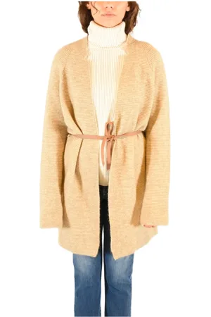 KANGRA CASHMERE Swetry, Kobieta, Beżowy, S, Sand Płaszcz Sweter