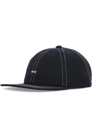 Obey Akcesoria, Mężczyzna, Czarny, ONE SIZE, Czarna Czapka Snapback - Kolekcja Streetwear