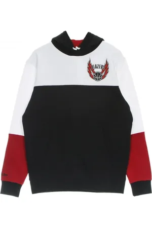 Mitchell & Ness Bluzy, Mężczyzna, Czarny, S, Hoodie BA Fusion Fleece 2.0 Classics Porbla