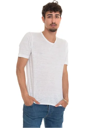 Gran Sasso Koszulki, Mężczyzna, Biały, L, T-shirt z krótkimi rękawami i okrągłym szyją