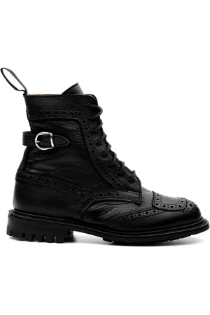 TRICKERS Buty, Kobieta, Czarny, 39 EU, Czarne Buty Trickers