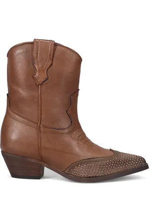 Zoe Buty, Kobieta, brązowy, 36 EU, Zamsz, Nadine Western Skórzane Botki