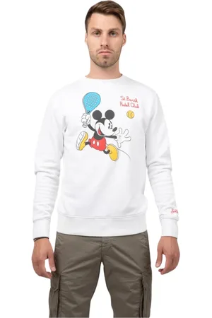 MC2 SAINT BARTH Bluzy, Mężczyzna, Biały, L, Mickey Padel Sweatshirt