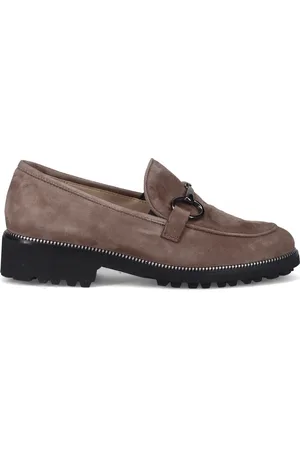 SANGIORGIO Buty, Kobieta, Beżowy, 38 EU, Zamsz, Wyrafinowany włoski mokasyn zamszowy