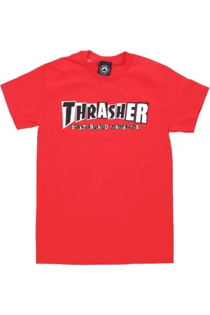 Thrasher Koszulki, Mężczyzna, Czerwony, L, T-Shirts