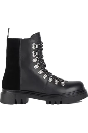 Barbour Buty, Kobieta, Czarny, 37 EU, Stylowe czarne skórzane buty trekkingowe