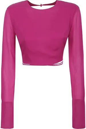 Andamane Koszulki, Kobieta, Różowy, M, Long Sleeve Tops