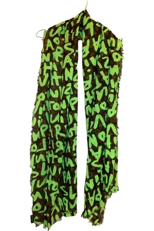LOUIS VUITTON Pre-owned, unisex, Zielony, ONE SIZE, Pre-owned szalik