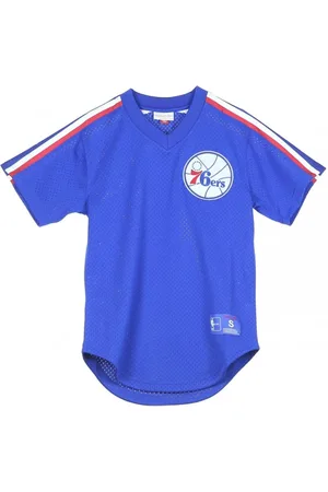 Mitchell & Ness Koszulki, Mężczyzna, Niebieski, M, T-shirt Casacca NBA