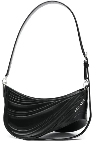 MUGLER Torebki, Kobieta, Czarny, ONE SIZE, Czarna Torba na Ramię
