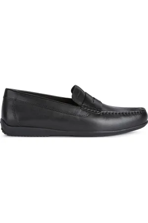 Geox Buty, Mężczyzna, Czarny, 43 EU, Czarne mokasyny męskie