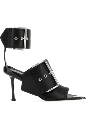 Alexander McQueen Buty, Kobieta, Czarny, 37 EU, Stylowe Sandali dla mężczyzn i kobiet