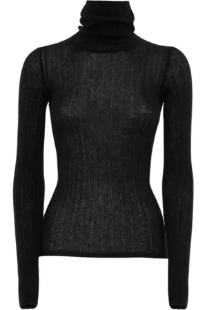 Durazzi Milano Swetry, Kobieta, Czarny, XS, Kaszmir, Kaszkmirowy Dolcevita w Czarnym Kolorze