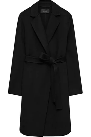 Joseph Płaszcze, Kobieta, Czarny, M, Kaszmir, Płaszcz Double Face Cashmere Cenda - Czarny