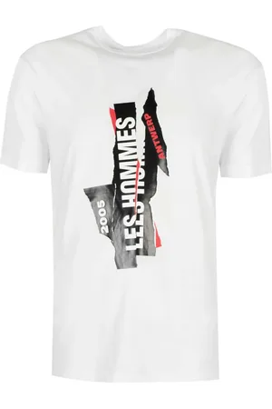 Les Hommes Koszulki, Mężczyzna, Biały, M, T-shirt